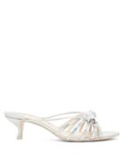 Matchesfashion.com Sophia Webster - Bonbon Candy Appliqu Metallic Leather Mules - Womens - Silver