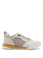 Matchesfashion.com Lanvin - Timelapse Contrast Panel Leather Trainers - Mens - White
