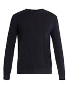De Bonne Facture Crew-neck Linen And Wool-blend Sweater