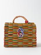 Heimat Atlantica - Chacha Chito Medium Rattan Basket Bag - Womens - Multi