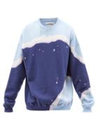 Noma T.d - Twisted-seam Dyed Cotton-jersey Sweatshirt - Mens - Navy