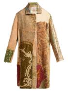 Matchesfashion.com By Walid - Donna Silk Panel Coat - Womens - Beige Multi