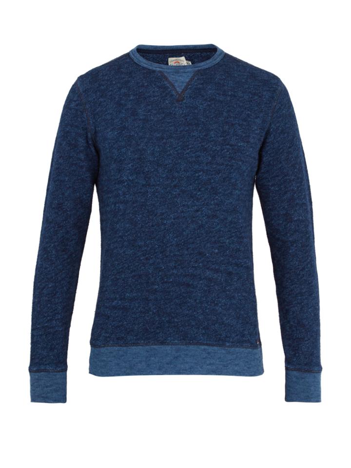 Faherty Crew-neck Long-sleeved Cotton Sweatshirt