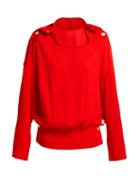 Matchesfashion.com A.w.a.k.e. - Button Trim Ribbed Top - Womens - Red