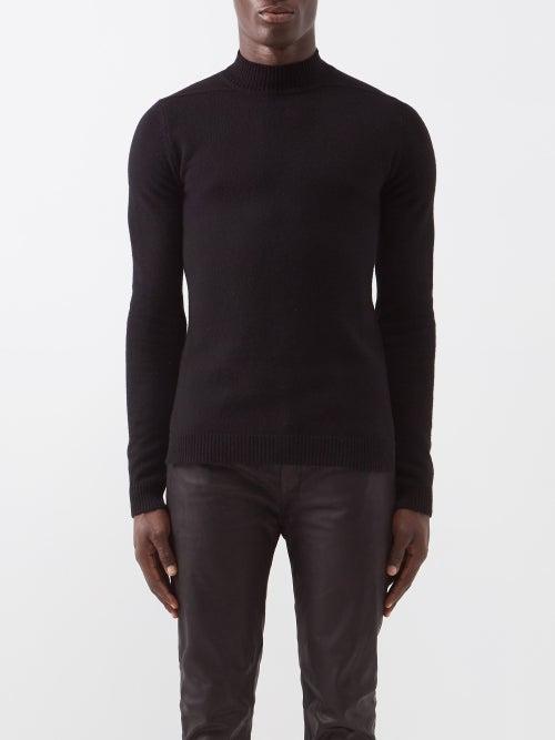 Rick Owens - High-neck Stretch-cashmere Sweater - Mens - Black
