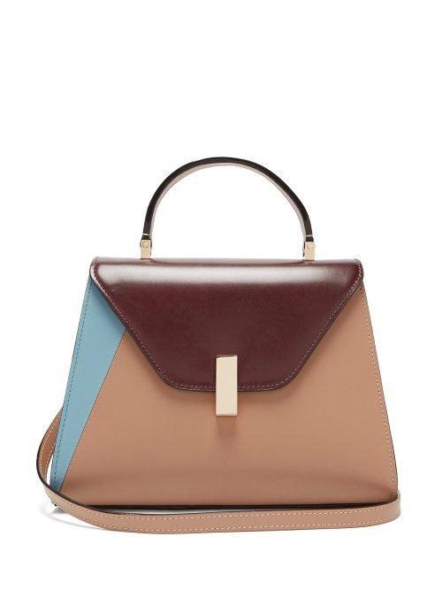 Matchesfashion.com Valextra - Iside Medium Leather Bag - Womens - Nude Multi