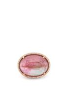 Matchesfashion.com Irene Neuwirth - Tourmaline, Diamond & 18kt Rose Gold Ring - Womens - Pink