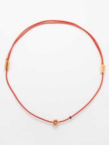 Versace - Medusa-pendant Necklace - Mens - Orange Gold