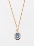Miansai - Umbria Sapphire & 14kt Gold-vermeil Necklace - Mens - Dark Blue