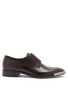 Matchesfashion.com Givenchy - Metal Square-toe Leather Derby Shoes - Mens - Black