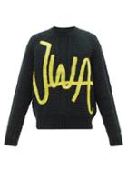 Jw Anderson - Jwa Cable-knit Wool Sweater - Mens - Khaki