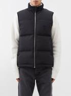 Ami - Ami De Caur-logo Quilted Down Gilet - Mens - Black
