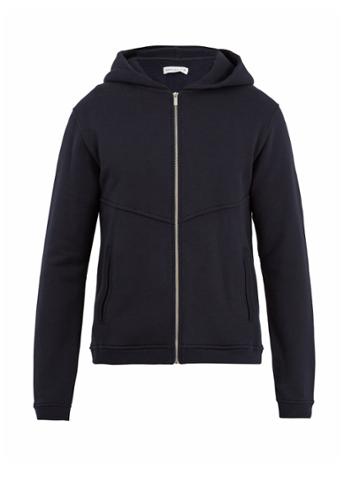 Hamilton And Hare Zip-through Hooded Cotton-jersey Sweatshirt