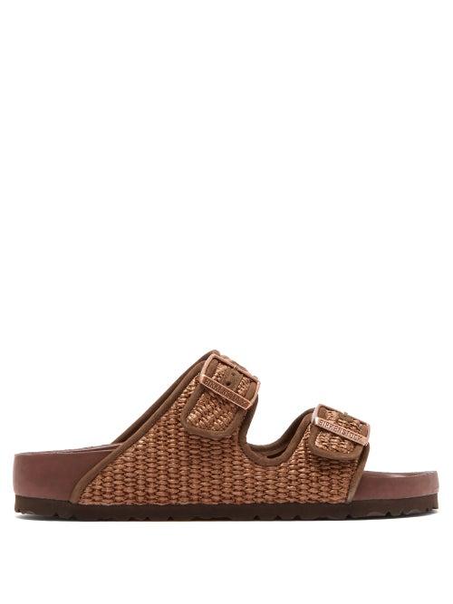 Matchesfashion.com Birkenstock X Il Dolce Far Niente - Arizona Fullex Raffia Sandals - Mens - Brown