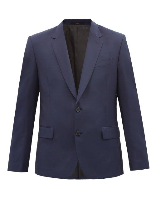 Matchesfashion.com Paul Smith - Single-breasted Wool-blend Suit Jacket - Mens - Navy
