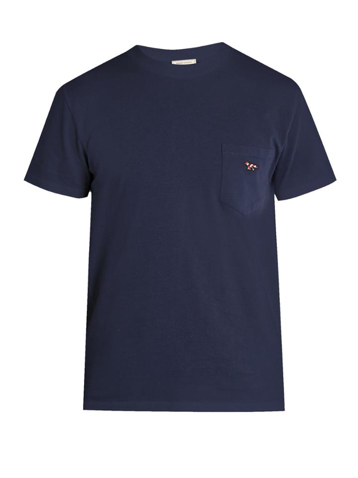 Maison Kitsuné Fox-appliqu Patch-pocket T-shirt