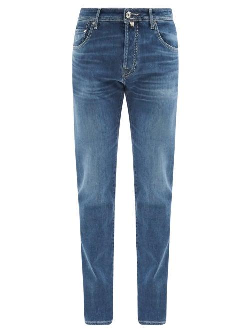 Matchesfashion.com Jacob Cohn - Slim-leg Jeans - Mens - Mid Blue
