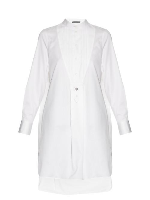 Alexander Mcqueen Longer-length Cotton And Silk-blend Shirt