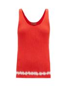 Matchesfashion.com Altuzarra - Hikaru Tie Dye-print Pima-cotton Tank Top - Womens - Orange
