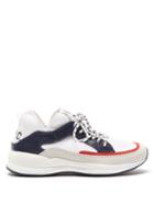 Matchesfashion.com A.p.c. - Naomie Panelled Leather And Neoprene Trainers - Womens - White Multi