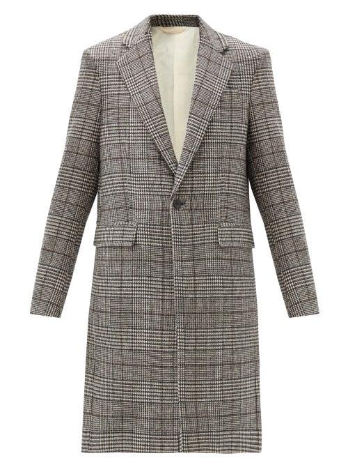 Matchesfashion.com Raf Simons - Prince Of Wales-check Single-breasted Blazer - Womens - Black Cream