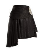 Matchesfashion.com Dodo Bar Or - Crystal Embellished Leopard Jacquard Skirt - Womens - Black
