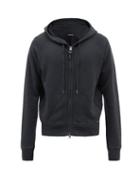 Tom Ford - Garment-dyed Loopback-cotton Hooded Sweatshirt - Mens - Black