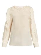 See By Chloé Ruffle-trimmed Silk Blouse