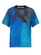 Matchesfashion.com Y-3 - Geometric Perforated Jersey Football Shirt - Mens - Green