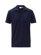 Matchesfashion.com Onia - Shaun Cotton-blend Terry Polo Shirt - Mens - Navy