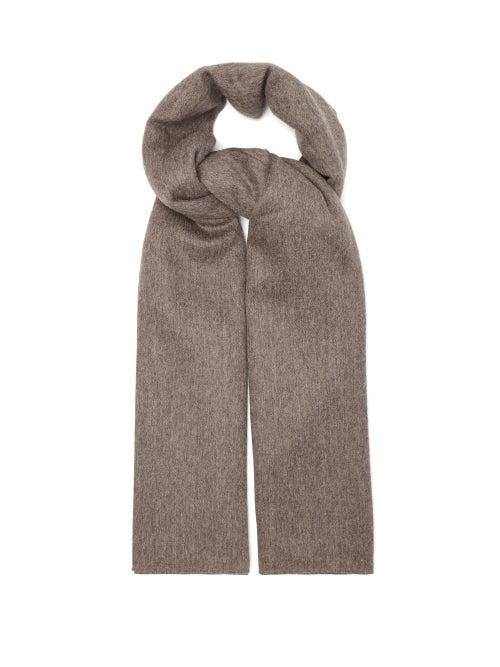 Raey - Alpaca Blanket Scarf - Womens - Dark Grey