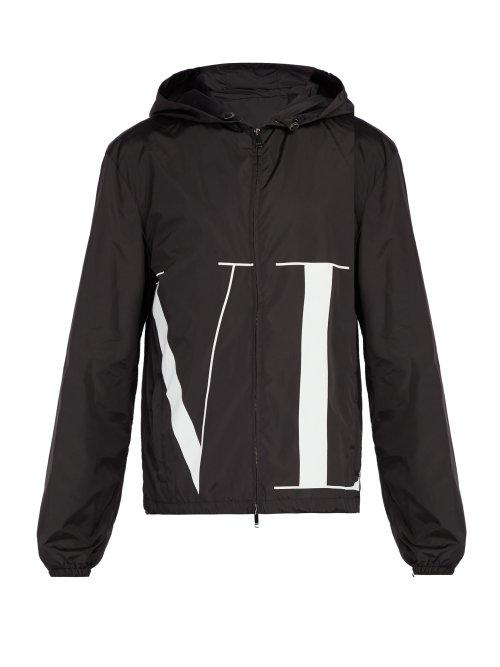Matchesfashion.com Valentino - Vltn Technical Shell Jacket - Mens - Black