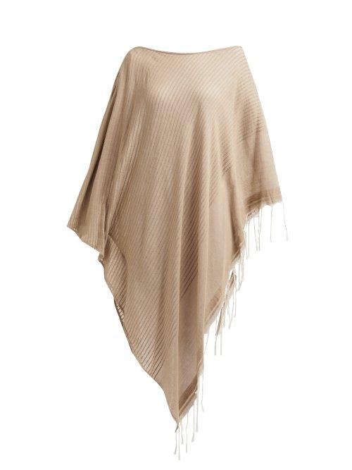 Matchesfashion.com Su Paris - Syama Tassel Trimmed Cotton Kaftan - Womens - Beige