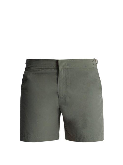 Matchesfashion.com Orlebar Brown - Bulldog Mid Length Swim Shorts - Mens - Grey