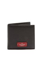 Matchesfashion.com Valentino - Micro Rockstud Embellished Leather Wallet - Mens - Black