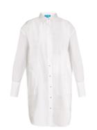 M.i.h Jeans Triangle Pinstriped Cotton Shirtdress