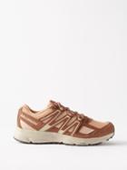 Salomon - X-mission 4 Mesh And Suede Trainers - Mens - Brown