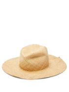 Matchesfashion.com Lola Hats - Commando Pleated Raffia Hat - Womens - Beige White