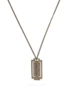 Saint Laurent Logo-debossed Pendant Necklace