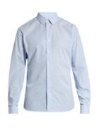Valentino Button-cuff Striped Cotton-poplin Shirt