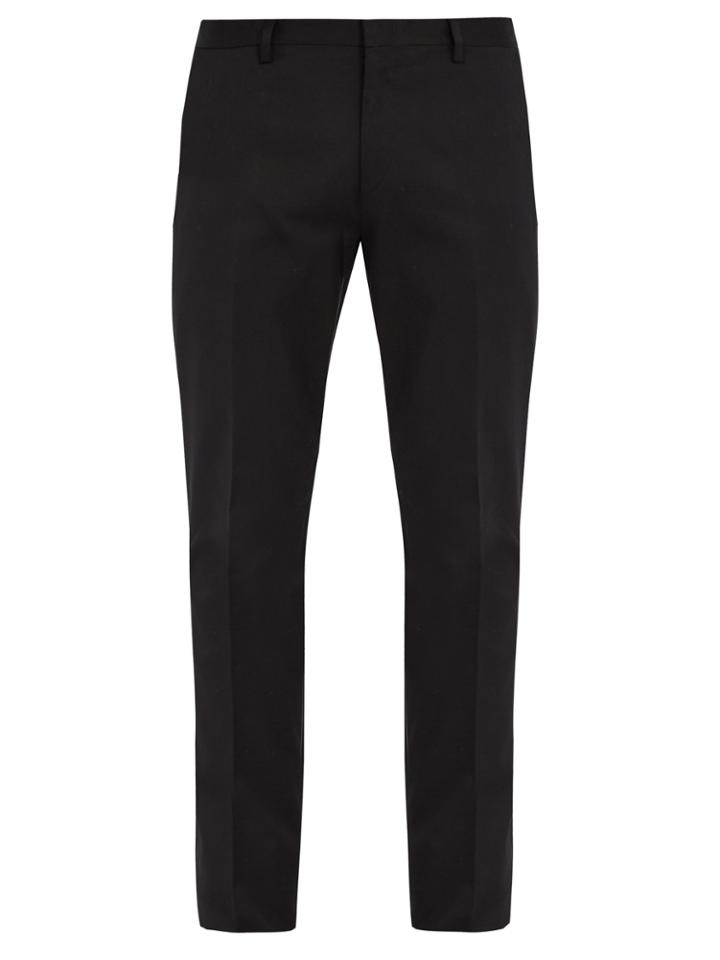 Paul Smith Slim-fit Cotton-blend Gabardine Trousers