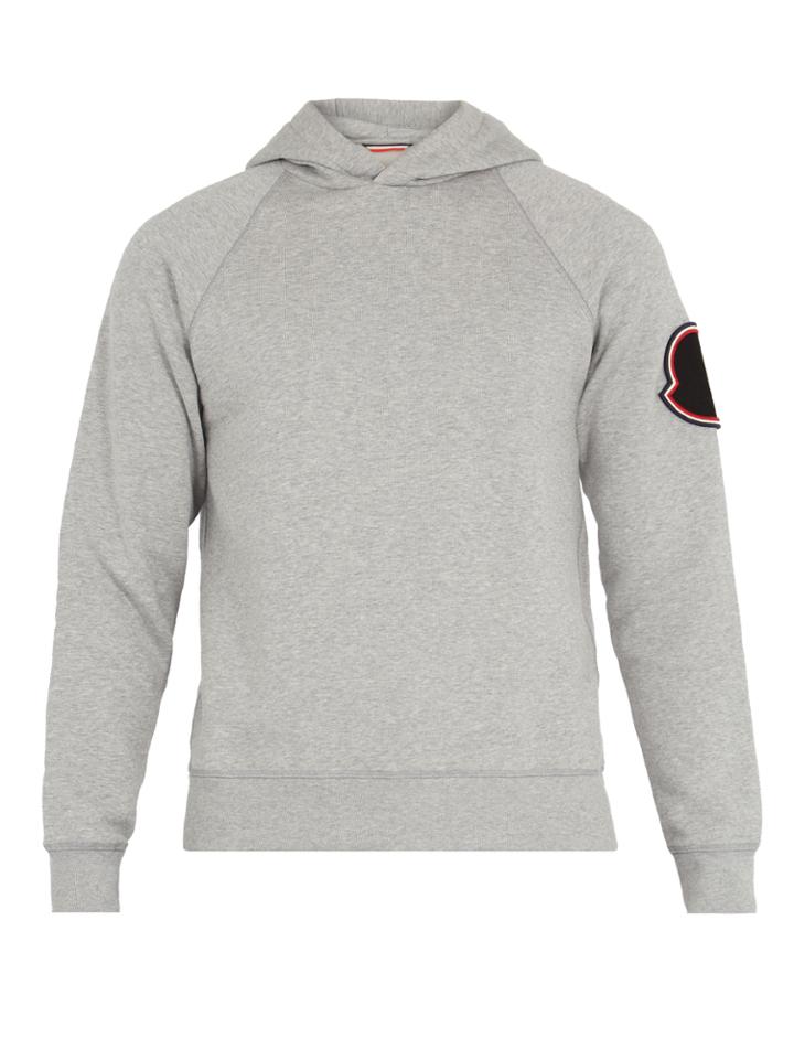 Moncler Badge-appliqu Hooded Cotton Sweatshirt