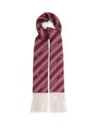 Matchesfashion.com Givenchy - Chain-logo Jacquard Wool-blend Scarf - Womens - Red Multi
