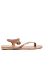 Ladies Shoes Lvaro - Arubina Wraparound Leather Sandals - Womens - Tan