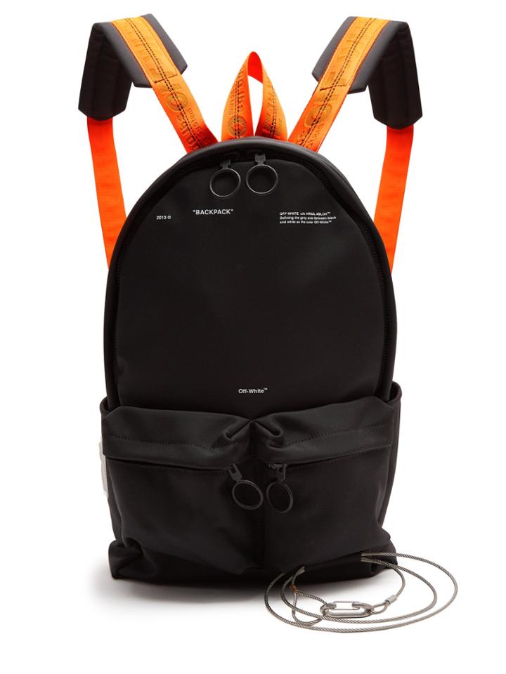 Off-white Tape Logo-embroidered Backpack