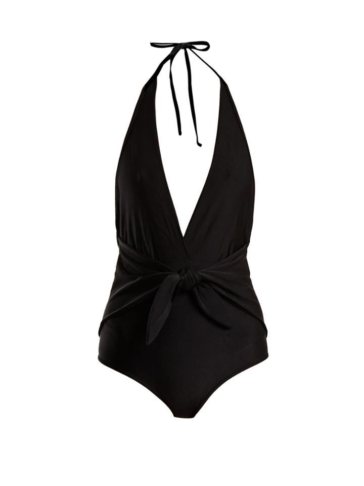 Adriana Degreas V-neck Knot Swimsuit