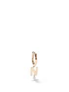 Persee - Alphabet Diamond & 18kt Gold N-z Single Earring - Womens - Yellow Gold