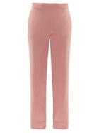 Ladies Lingerie Asceno - London Sandwashed-silk Pyjama Trousers - Womens - Dusty Pink
