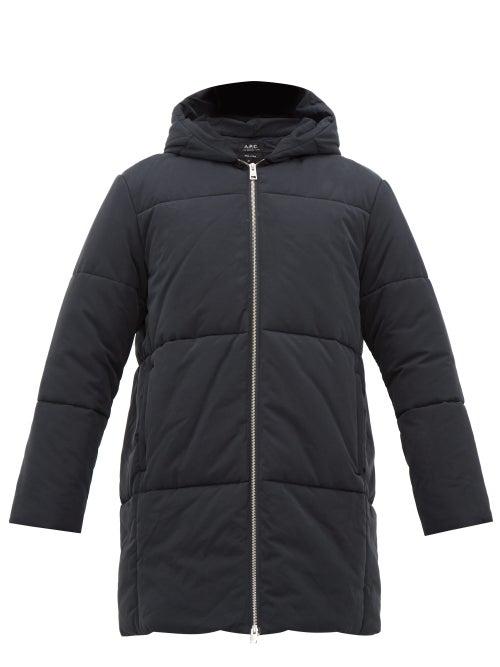 Matchesfashion.com A.p.c. - Edouard Quilted Cotton Blend Parka - Mens - Navy