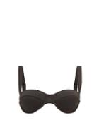 Matchesfashion.com Ephemera - Underwired Balconette Bikini Top - Womens - Black